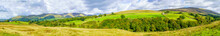 Panorama Of Landscape And Countryside, Yorkshire Dales National Park