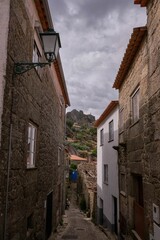 Sticker - Unique medieval countryside village of Monsanto, Portugal with massive granite stone boulder houses