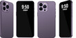 © NikoDola - Purple Vector pro smartphone mobile perspective . All sides phone 3d realistic illustration mockup. I pro regular camera cellphone.