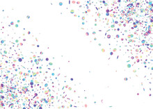Light Confetti. Digital Foil. Laser Banner. Retro Celebrate Serpentine. Unicorn Art. Kaleidoscope Sparkles. Birthday Glitter. Blue Party Background. Violet Light Confetti