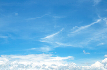 Wall Mural - blue sky with clouds abstract beautiful nature