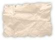 © irham - cream crumpled paper on transparent background