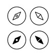 © Lunaraa - Compass icon vector for web and mobile app. arrow compass icon sign and symbol