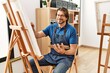 © Krakenimages.com - Middle age caucasian man smiling confident drawing at art studio