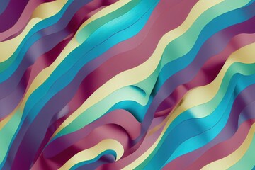 Wall Mural - abstract textile wave swirling twirling colorful dynamic gradient feather fluid hipster liquid seaml