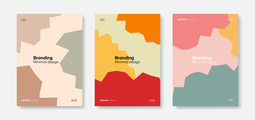 Poster - Trendy minimal cover templates for fashion, invitation cards, banners, placards, posters, and flyers. Vector, 2023