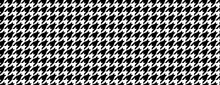 Black White Houndstooth Seamless Pattern.houndstooth Pattern