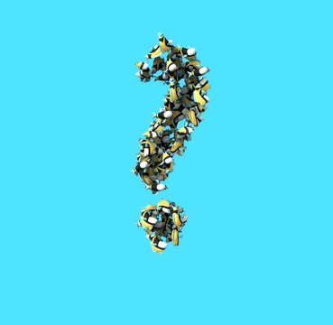 Tropical Fish Font - - Question Mark