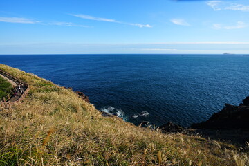 Wall Mural - beautiful seascape from seaside cliff