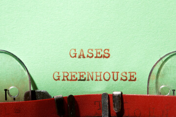 Canvas Print - Gases greenhouse concept