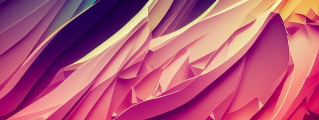Wall Mural - panorama abstract gradient colorful background wallpaper 10 generative ai illustration