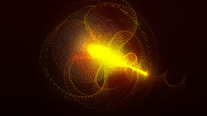 Poster - Big data visualization. Visual information. Computer code. Data networks. Concept of digital communication. 3D rendering.