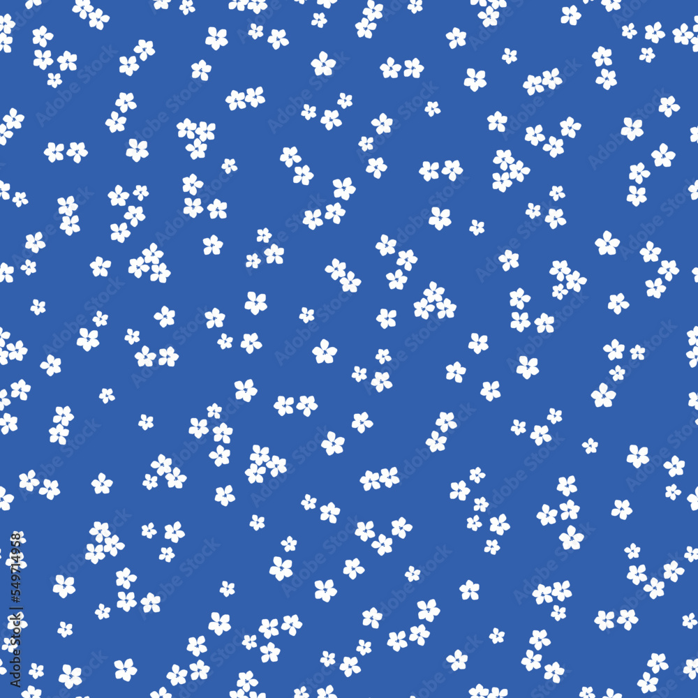 Cute floral pattern. Seamless vector texture. An elegant template for ...