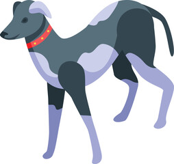 Sport dog icon isometric vector. Animal pet. Canine domestic