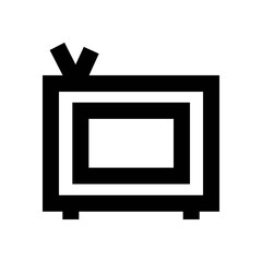 Canvas Print - TV Vector Icon