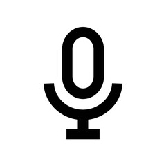 Wall Mural - Microphone Vector Icon