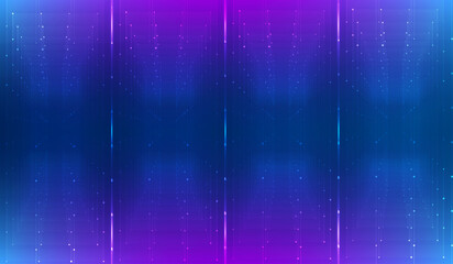 Leinwandbilder -  Abstract grid pattern digital data structure storage technology concept background. Futuristic copy space infographic vector. Visualization network infographic illustration.