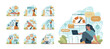 © inspiring.team - Business restart set. Economy recovery after crisis or restrictions.
