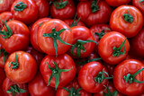 Fototapeta Kuchnia - Closeup red tomatoes in the market 