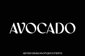 Wall Mural - elegant luxury organic display font vector