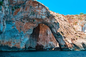 Sticker - Beautiful shot of the Blue Grotto sea caves in Malta