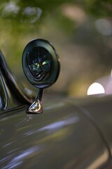 Sticker - Vertical shot of a detail of an old classic car