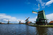 Windmills in a sunny day