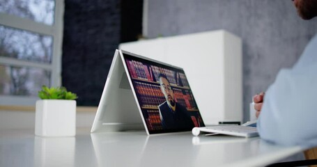 Poster - Lawyer Or Attorney Legal Videoconference