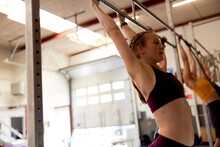 Fit People Doing Pull-ups