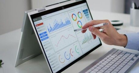 Aufkleber - Data Analyst Using Data Analytics KPI