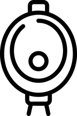 Poster - Wc pissoir icon outline vector. Public toilet. Washroom sign