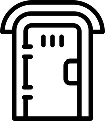 Poster - Wash wc icon outline vector. Toilet restroom. Gender room
