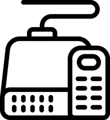 Aufkleber - Smart box icon outline vector. Home tv. Video monitor