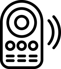 Aufkleber - Remote control icon outline vector. Internet game. Smart monitor