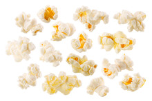 Butterfly Or Snowflake Popcorn, An Irregular Shaped Puffed Corn Kernels, Isolated Png