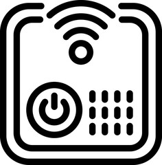 Aufkleber - Smart box icon outline vector. Video monitor. Internet game