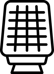 Poster - Solar panel icon outline vector. Eco power. Gloval alternative