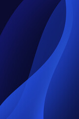 Poster - Vertical abstract wallpaper in royal blue colors, Modern gradient shapes background design