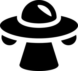 Poster - Alien spaceship icon