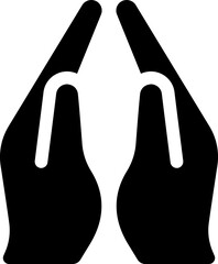 Poster - Prayer hands icon