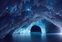A Magnificent And Ancient Blue Ice Cave