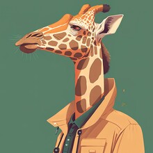 Giraffe In Clothes