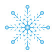 © Kateryna Artamonova - Blue Snowflake Icon. Design Element. Winter Concept.