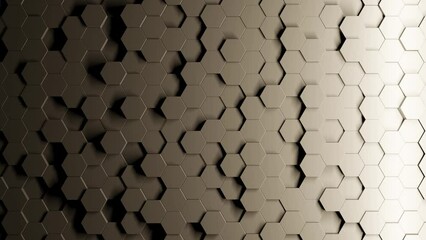 Aufkleber - Modern geometric background. Hexagon background. Abstract 3d