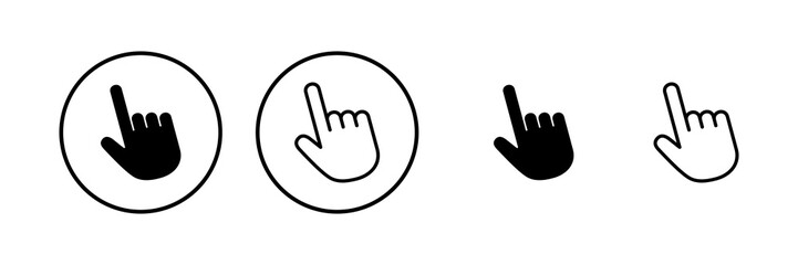 Hand cursor icon vector illustration. cursor sign and symbol. hand cursor icon clik