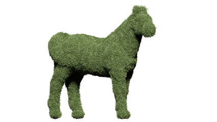 Garden hedge ornament in the shape of a horse