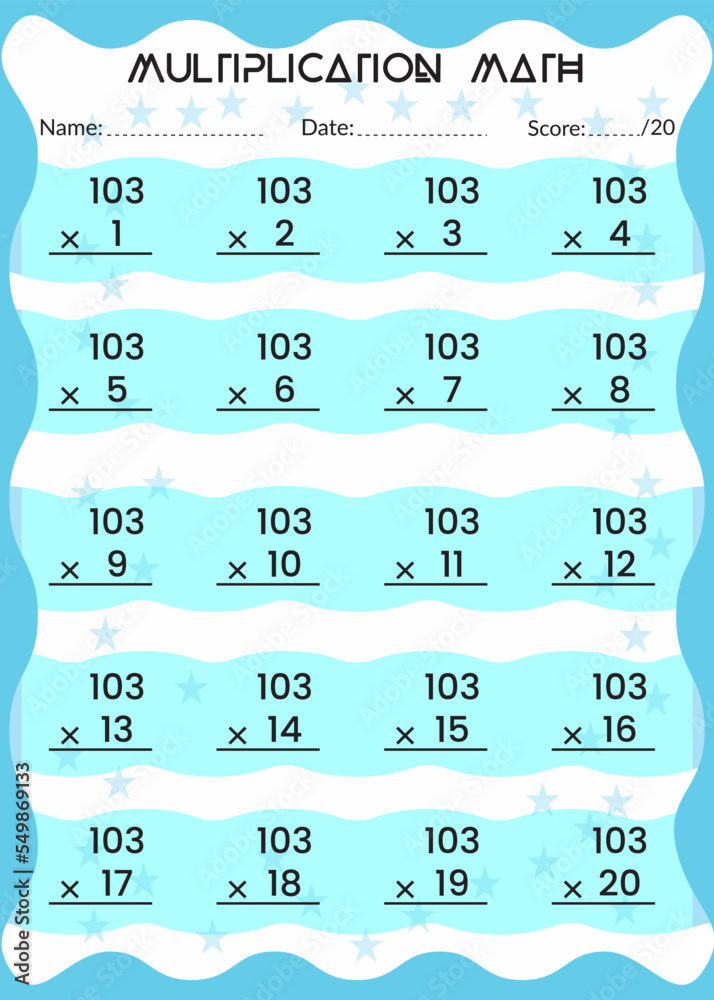 Multiplication Math for Kids. This is the perfect Kid's Multiplication ...