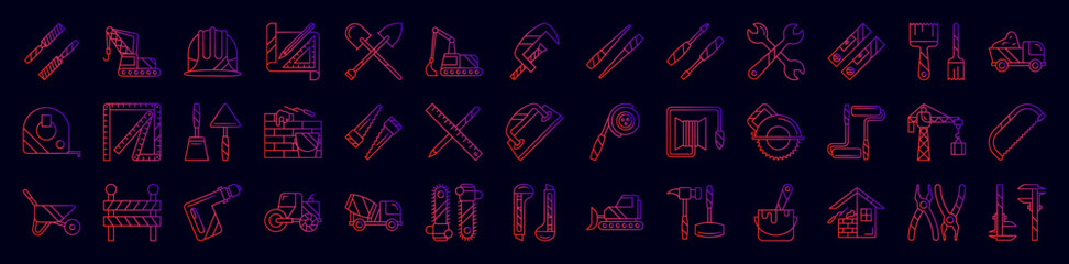 Aufkleber - Construction nolan icons collection vector illustration design