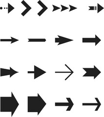 Poster - arow set symbol icon vector. for web design on white background 