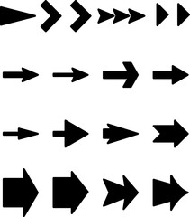 Poster - arow set symbol icon vector. for web design on white background..eps